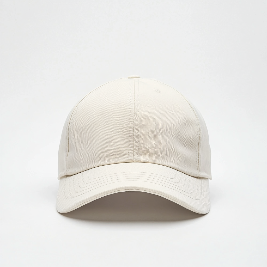 Off-White Cotton Baseball Cap – Minimalist Everyday Essential